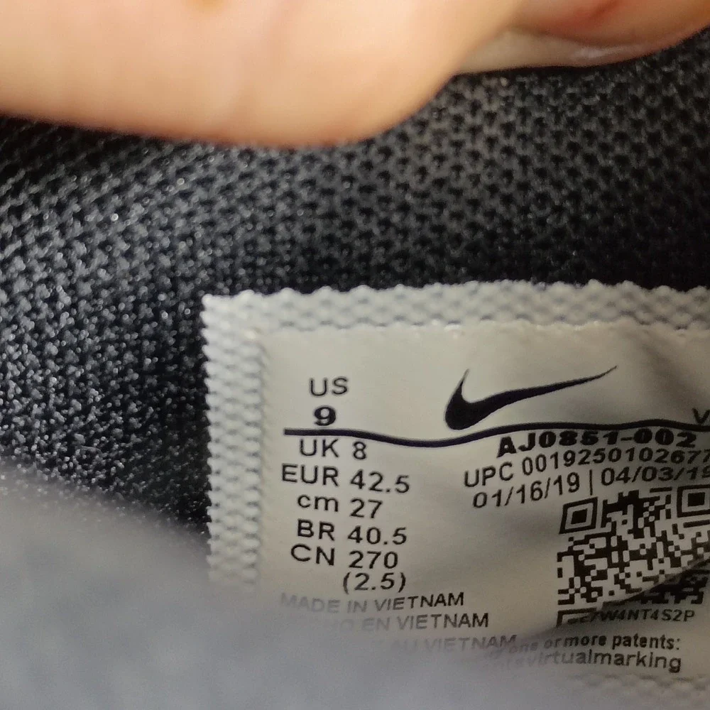 Nike Running Shoes Mens 9 Black  Zoom Rival XC Cross Country Track‎